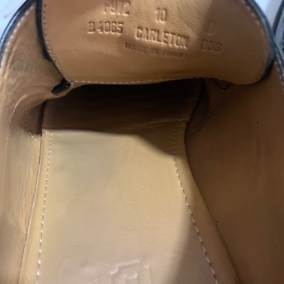 Coach Carleton Moc Toe Black Oxfords Shoes 10 - Picture 9 of 10